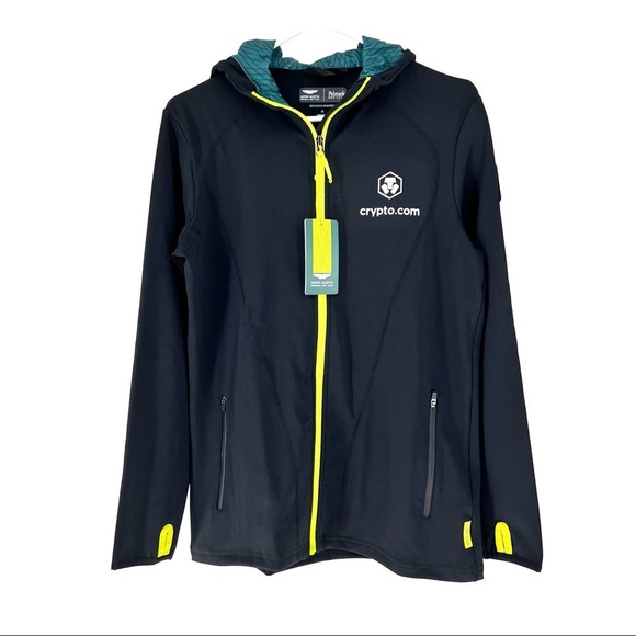 Ashton Martin Men's Lifestyle Tech Hoody with Crypto.com Logo - Picture 2 of 8